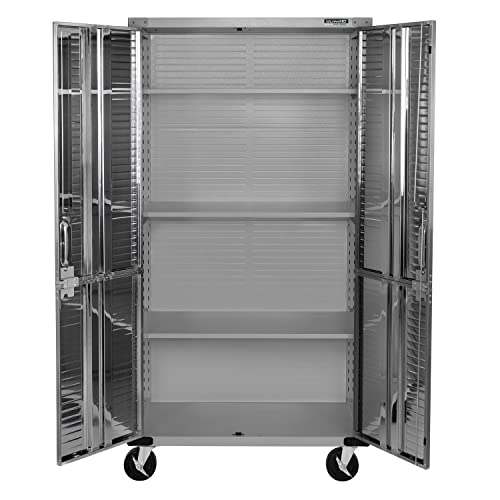 Seville Classics UltraHD Solid Steel Rolling Lockable Metal Storage