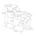 Esright Shampoo Chair Backwash Sink Adjustable Footrest Salon&Spa Barber Chair (Adjustable)