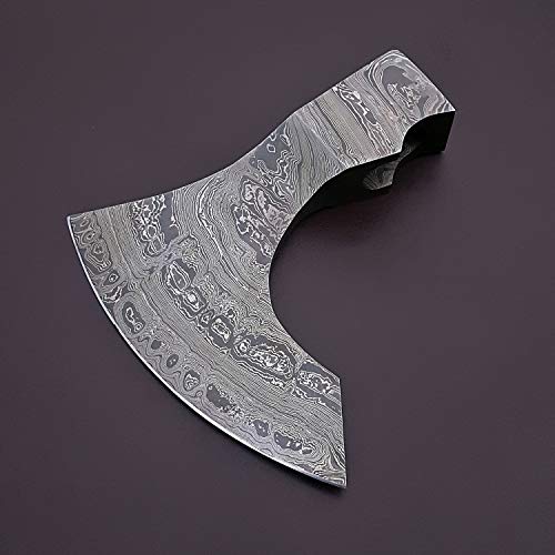 JNR TRADERS Handmade Damascus Steel Axe Hatchet Head only vk2039 - Thumbnail 3