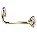 FreshTrends 3mm Cubic Zirconia 14K Yellow Gold Nose Ring Twist Screw - 20G