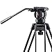3Pod V3AH Video Tripod System Anodized Aluminum with 2-way Fluid Head & Quick-Release Plate: Include Free Carrying Case
