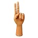 Wooden Left Hand Manikin Male -- Sectioned Full Hand Artist Mannequin -- Yazycraft