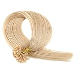 Grammy 100 Strands 22 Inch Remy U Nail Tip Human Hair Extensions Light Honey Blonde #24 (0.5g/s) 50g Weight