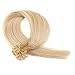 Blonde Hair Extension, Grammy 100 Strands 22 Inch Remy U Nail Tip Human Hair Extensions Light Honey Blonde #24 (0.5g/s) 50g