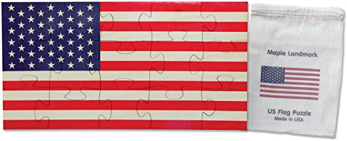 Flag Shaped Puzzle - Made in USA