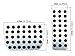 BSFlash car Gas Pedal Cover Compatible Mercedes-Benz A B Class CLA GLA(2 Set)