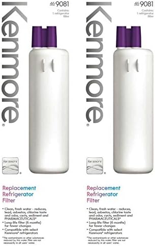 2 Pack Kenmore 469081 replacement refrigerator water filter - 9081