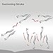 Sougayilang Fishing Spoons Hard Fishing Lures Treble Hooks Salmon Bass Metal Fishing Lure Baits 1/2 OZ