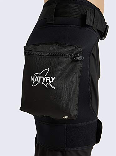 NATYFLY Wetsuit Scuba Shorts with Pocket,Neoprene Dive Tech Shorts for Diving Snorkeling Paddling Surfing (Basic)