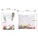 Freyry Bath Toy Organizer Storage - 2pcs Mesh Bathtub Toy Holder Bag Baby Strong Hook Suction Bath Toy Organizer for Kids 35x45cm