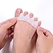 DUORUI 2 Pairs Toe Separators, Toe Spacers, Hammer Toe, Toe Straightener, Toe Guards, Bunion Corrector and Bunion Relief