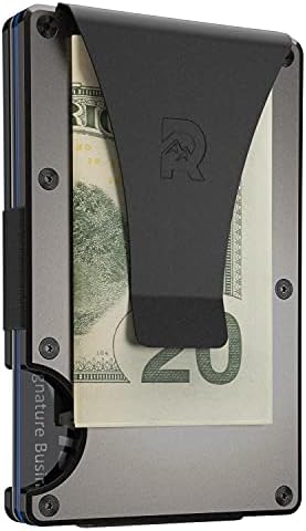 The Ridge Slim Minimalist Front Pocket RFID Blocking Aluminum Metal Wallets