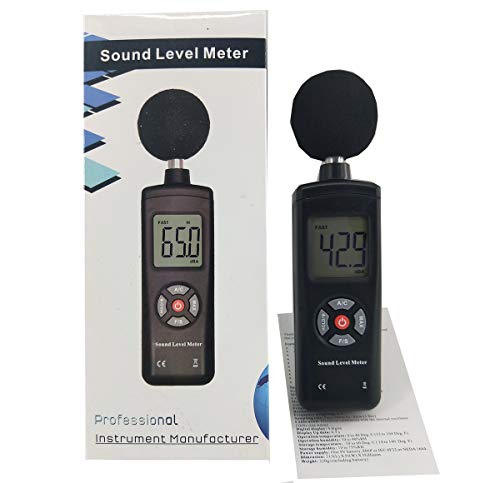 Decibel Meter Digital Sound Level Meter 30 to 130dB Sound Noise Volume Monitor Measuring Frequency Weighting A/C Maximum Hold Function - Thumbnail 5