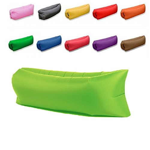 FR Outdoor Sports Air Sofa Lay Bag Adult Camping Banana Sleeping Bag Waterproof Lazy Sofa Air (Pink) - Thumbnail 3