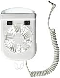 Lumitronics RV 12V Interior Reading Light - 2-Speed Fan, Extendable Cord, On/Off Switch