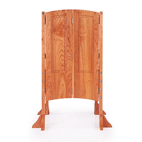 image for Guidecraft Heartwood Kitchen Helper - Solid Cherry: Adjustable Height 