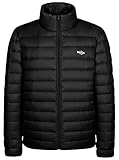 Wantdo Men's Packable Stand Collar Light Weight Down Jacket X-Large Black