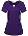 MISS FORTUNE Active Wear Yoga Top Cool Dry Workout Shirt Exercise Clothes