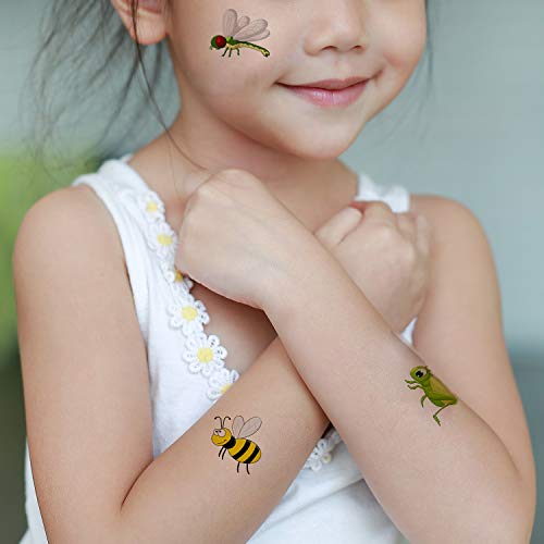 4 Elcoho+Temporary+Assorted+Reptiles+Stickers