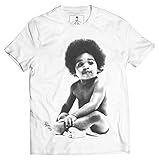 Xqste Ready to Die Baby Notorious B.I.G Biggie Hip Hop Unisex T-Shirt (Large, White)