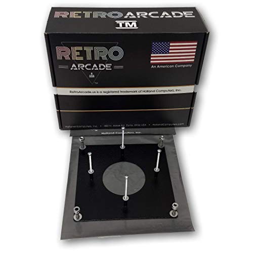 RetroArcade.us ra-Track-Mount Arcade Game 3 inch trackball Metal mounting kit, Works with ra-Track-Ball