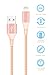 Anbso 3Pack 0.8M 1.6M 2.6M Lightning to USB Cable Charging with 8-Pin Connector Compatible with iPhone 6/ 6 Plus/ 6s/ 6s Plus /5/5s/5c/iPad/iPod and More (Rose gold)