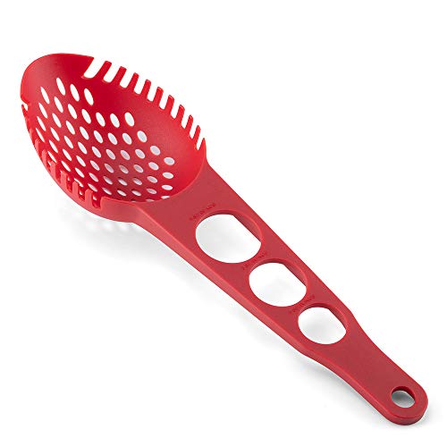 FENGCHEN 3in 1 Large Spaghetti Measuring Spaghetti Spoon, Spoon Strainer & Spaghetti