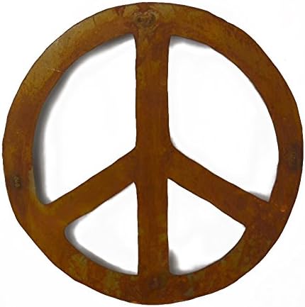 Peace Sign Metal Wall Sculpture, Metal Wall Art Home Decor.