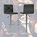 BestMassage Bar Stools Counter Height Adjustable Swivel Barstool Set of 2 with Back PU Leather Kitchen Counter Stools Dining Chairs