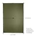 Aqua Quest Guide Tarp - 100% Waterproof Ultralight Ripstop SilNylon Backpacking Rain Fly - 10x7 Olive Drab