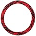 BDK Universal Fit Steering Wheel Cover - (Red Zebra)
