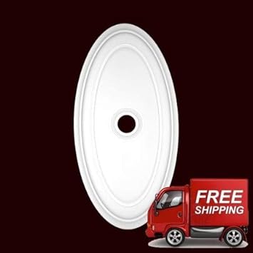 Extra Large Smooth 24 X 48 Oval Ceiling Medallion Amazon Com