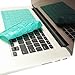 TopCase Rubberized Hard Case for Macbook 13 inch A1425 and A1502 Bundle with Soft Sleeve Bag, Silicone Keyboard Cover, LCD HD Clear Screen Protector with TopCase Mouse Pad - Turquoise Blue