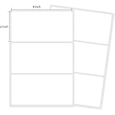 Yeachlaing 2×4 Inch Removable Blank Freezer Labels,Water/Oil/Tear Resistant/Ink Won't Smudge No Residue (105pcs,1 Bag)