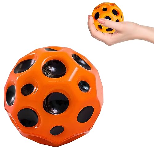 XUNIVERS Lot De 8 Balles Rebondissantes 7cm - Moon Ball Saut 30m | Jeu Familial, Amélioration Coordination