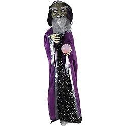 Haunted Hill Farm Animatronic Talking Wizard with