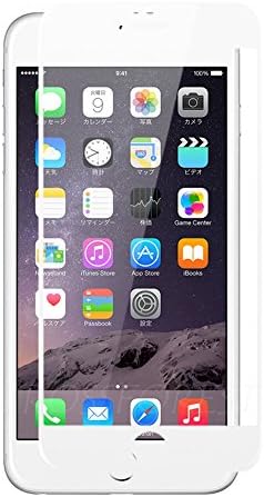 CROSSFOREST Glass Screen Protector for iPhone6(S)Plus | Full-Cover | Round Edge | CF-GFIP6series White