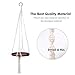 Macrame Plant Shelf Hanger, Indoor Modern Floating Hanging Planter Home Decorative Pot with 47