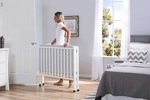 delta children folding portable mini baby crib