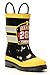 Western Chief Boys Waterproof Printed Rain Boot with Easy Pull on Handles - F.d.u.s.a, 7 M US Toddler