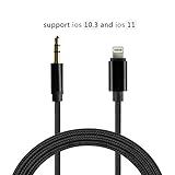 iPhone Aux Cord, Lightning to 3.5mm Aux Stereo Audio Cable, Sikeda Premium Nylon Car Home Stereo Headphone Jack Adapter for iPhone X/8/8 Plus/7/7 Plus and Perfect Compatible of All iOS
