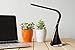 LED Desk Lamp – Touch Sensitive Dimmable Desk Lamp Bright Flexible LED Desktop Lamp with LCD Screen – Build with Date, Time, Temperature & Alarm - Brown