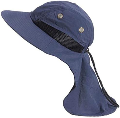 CofeeMO Mens Fishing Hiking Outdoor Neck Flap Hats Casual Sun Protection Foldable Breathable Boonie Caps