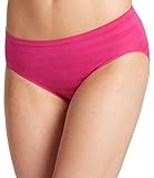 Jockey Comfies Matte Shine Hi-Cut Panties 8 Fuchsia Fantasy