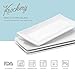 Krockery Rectangular Porcelain Platters/Trays for Parties - 10 Inch, Set of 4