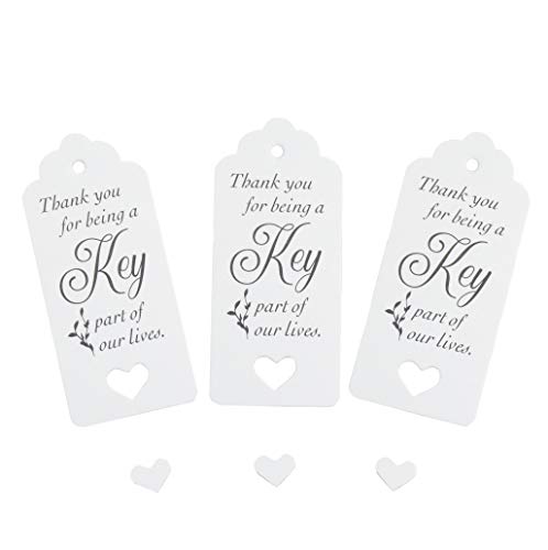 Aokbean 50pcs Wedding Favor Souvenir Gift Set Pillow Candy Box Vintage Skeleton Key Bottle Openers Escort Gift Card Thank You Tag French Ribbon (Silver) - Thumbnail 4