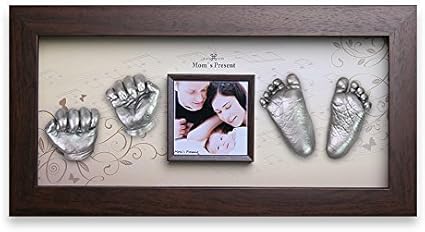 Amazon Momspresent 赤ちゃん 手形 足形 Walnut Frameで3dプリントdiyキットをキャスティング Pw 3 ピアノの森 並行輸入品 手形足型 産声 ベビー マタニティ 通販