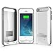 iPhone 5S Battery Case, iPhone 5 Battery Case - Maxboost Atomic S Portable Charger for iPhone 5/5S [MFI Certified] External Protective 2400mAh Battery Charging Juice Power Bank [Glossy White/Silver]