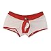 Zacoo Men Stretch Boxer Brief Size S Color Red White