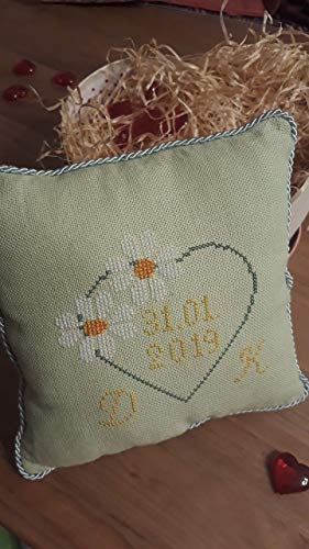 Amazon Com Wedding Ring Pillow With Date And Initials
